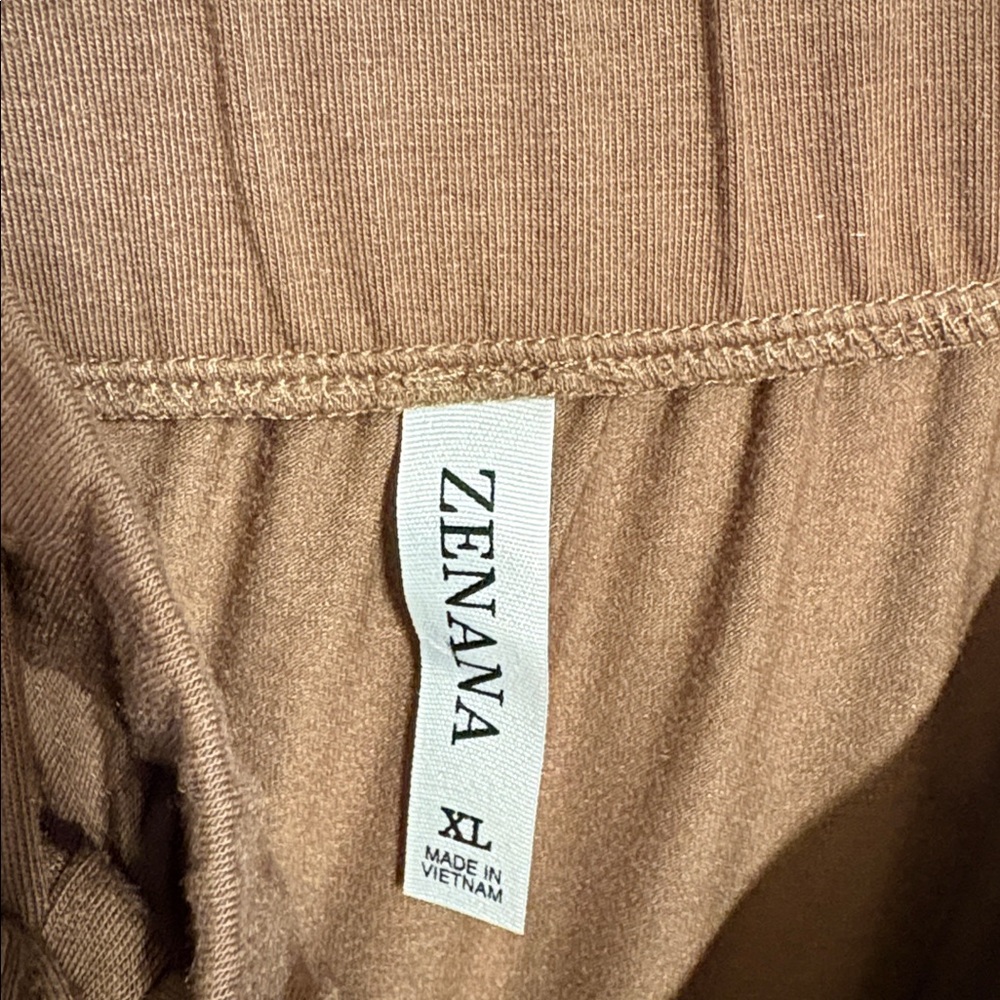 Zenana Outfitters Brown Midi Skirt SZ XL - Picture 2 of 10